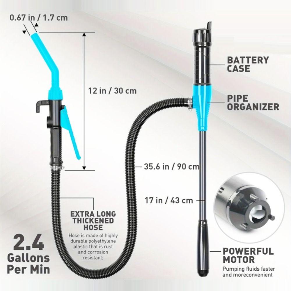 Heavy Duty Electric Oil Pump Efficient Portable Transfer Pump Handheld Siphon Pump Diesel