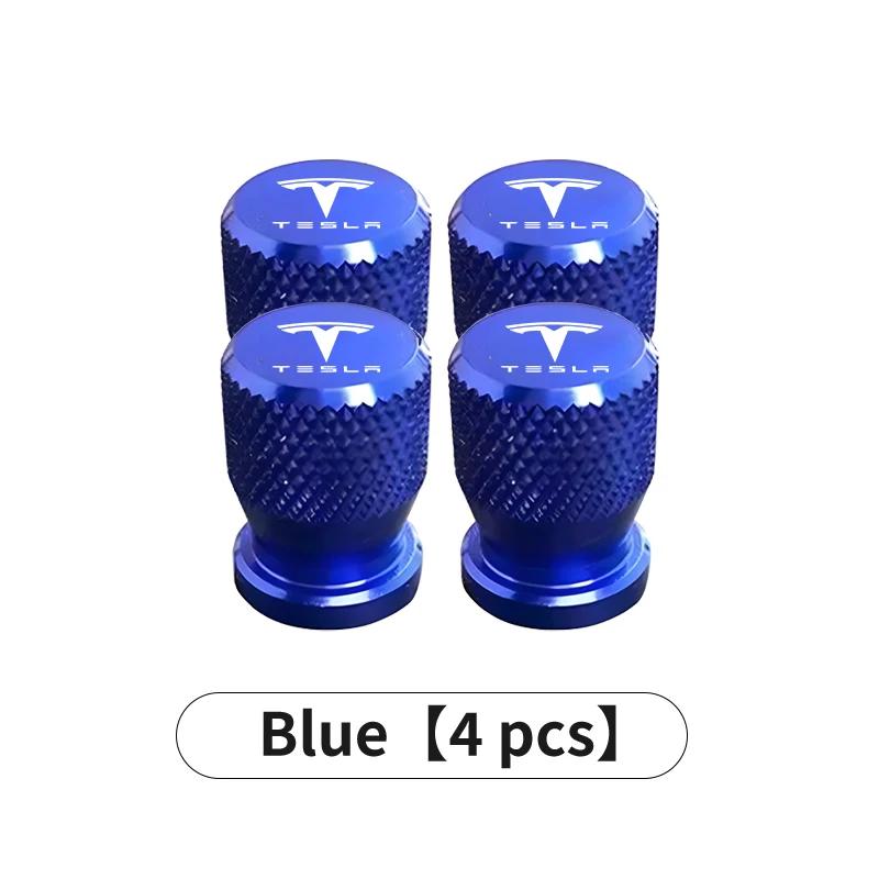 

Car Sticker Tesla 4Pcs Car Valve Caps Wheel Tires Air Tyre Stem Protective Cover For Tesla Model 3 S Y X