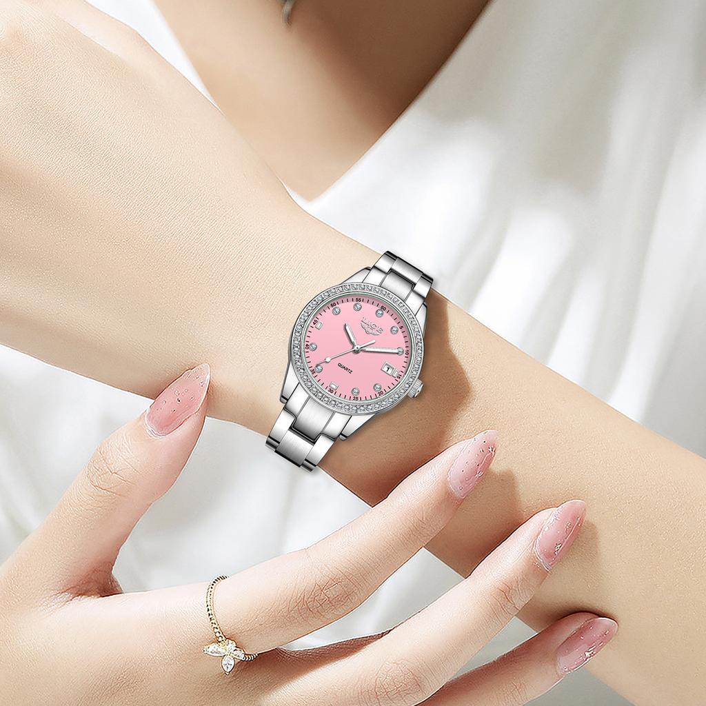 LIGE TOP Luxury Women Quartz Watch Waterproof Calendar Luminous Elegant Ladies Wristwatch Gift For Women Reloj De Mujer+BOX