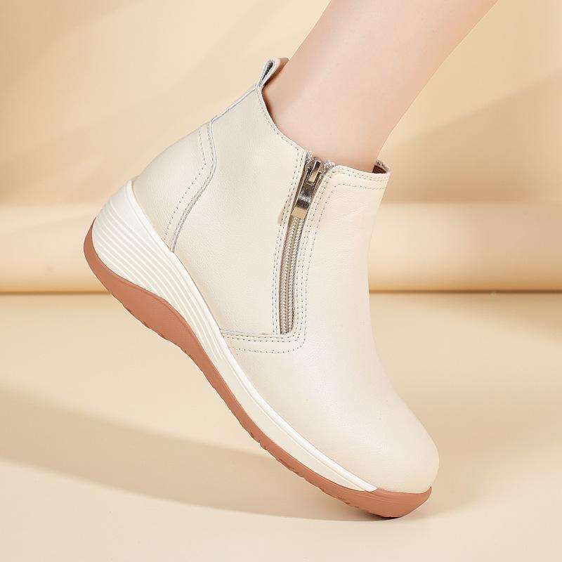 2025 Jaro/Podzim Retro Dámské Mokasíny s Měkkou Podrážkou ve Velkých Velikostech – Prodyšné, Ležérní, Jednoduché Boty pro Maminky