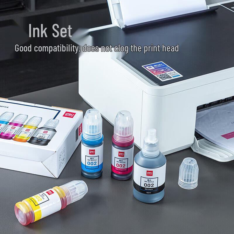 Deli DBH-002A Compatible 002 Ink Set (4-Color, High Capacity)