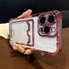 Weiche TPU-Geldbörse Kartenetui Transparente Handyhülle Für iPhone 11 12 13 14 15 16 17 Pro Max Plus Air Clear Bumper Rückseiten Hüllen Abdeckung