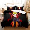 Naruto Bedding Set Quilt Cover Uchiha Sasuke Pillowcase Anime Kakashi Decor Bed Spead Bedroom Duvet Cover Bedding Suit Kids Gift