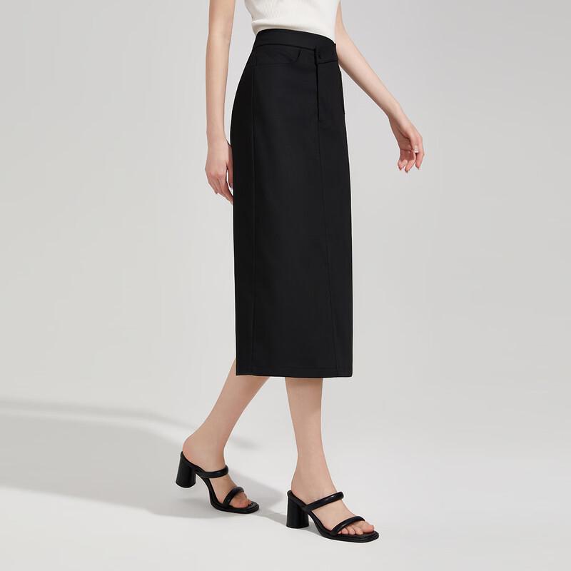 Petite Slimming Midi Skirt M
