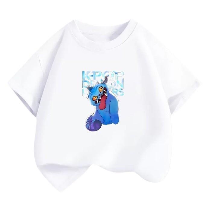 Derpy Kpop Hunters Rumi Zoey Mira Print T-shirt for Kids Girls 110cm белый