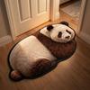 Non-Slip Home Decor Carpet 2D Cartoon Carpet Cute Panda-Shaped Area Rug  Bedrooms
