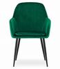 LUGO Chair - Green Velvet / Black Legs X 2