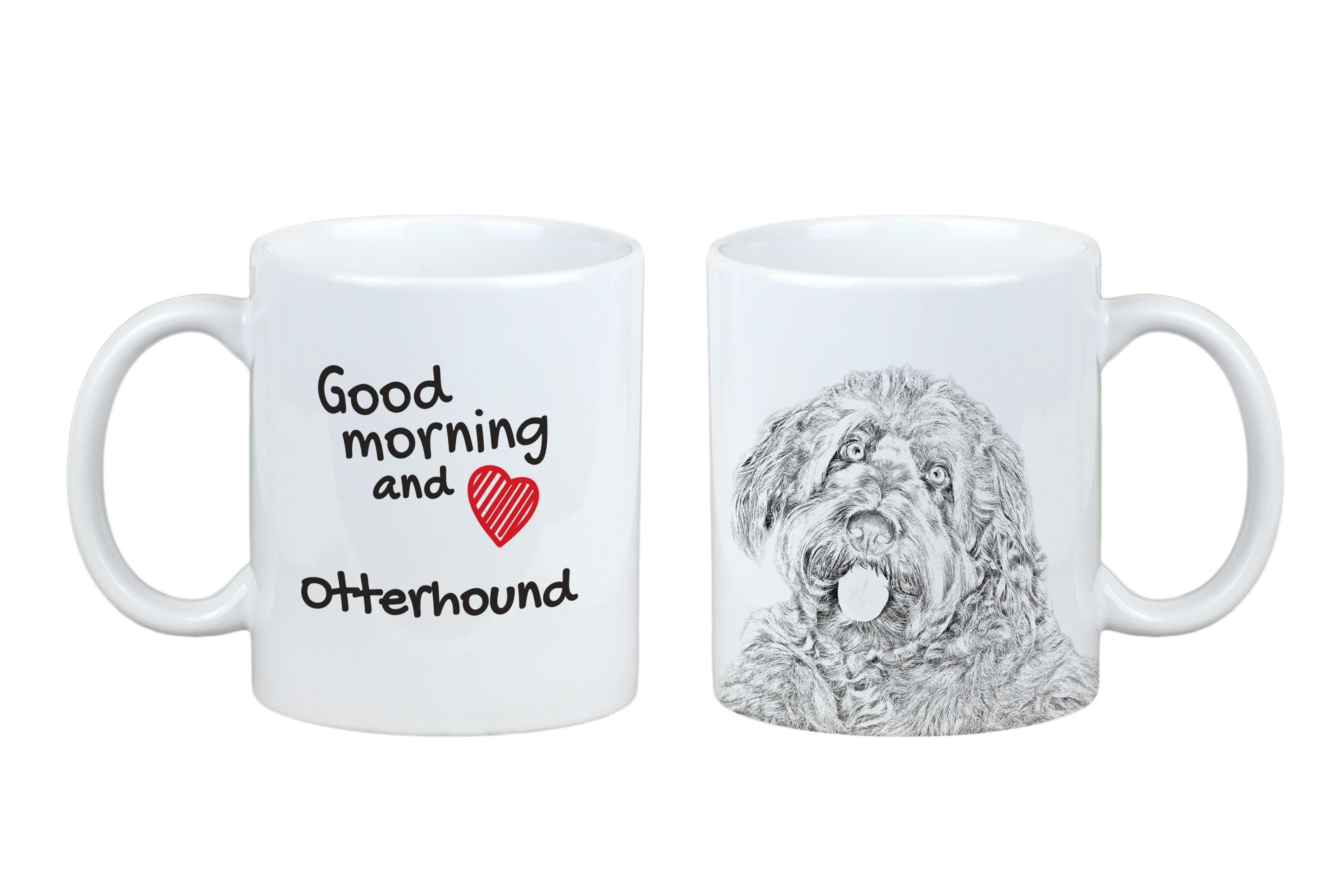 

Otterhound - cup with a dog, personalized cup with a print, a classic gift for everyone from the Art-Dog brand білий