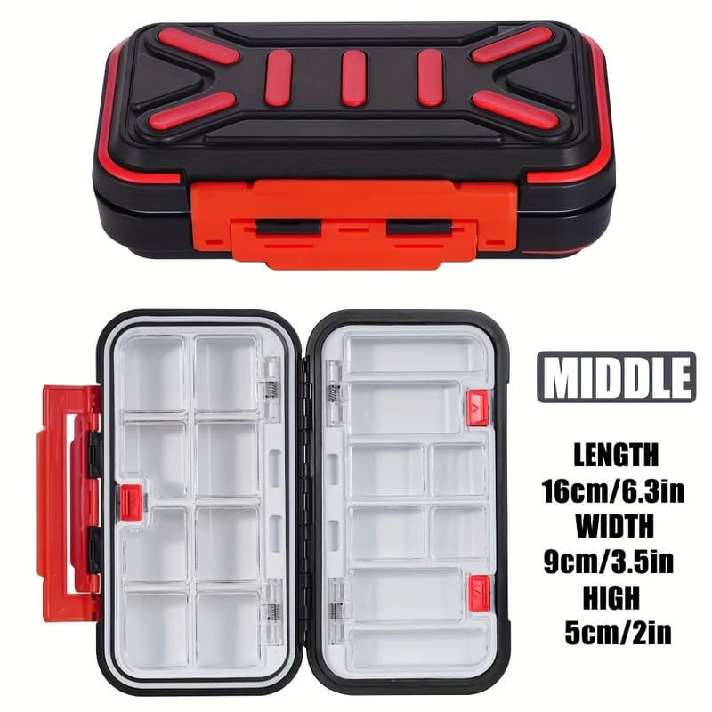 Waterproof Fishing Accessories Box Storage Tool Box Fishing Gear Soft Bait Fish Hook Storage Box Lead Box Sea Fishing Tools Large Capacity