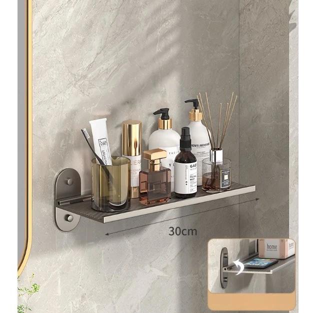 

Полка для ванной комнаты, алюминиевая стойка для хранения без перфорации, складная полка для стены, органайзеры для хранения косметики в ванной комнате, раковина