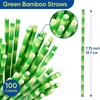 50/100/200pcs Disposable Paper Straws Colorful Striped  Baby Shower Kids Birthday Christmas Wedding Party Decor Supplies