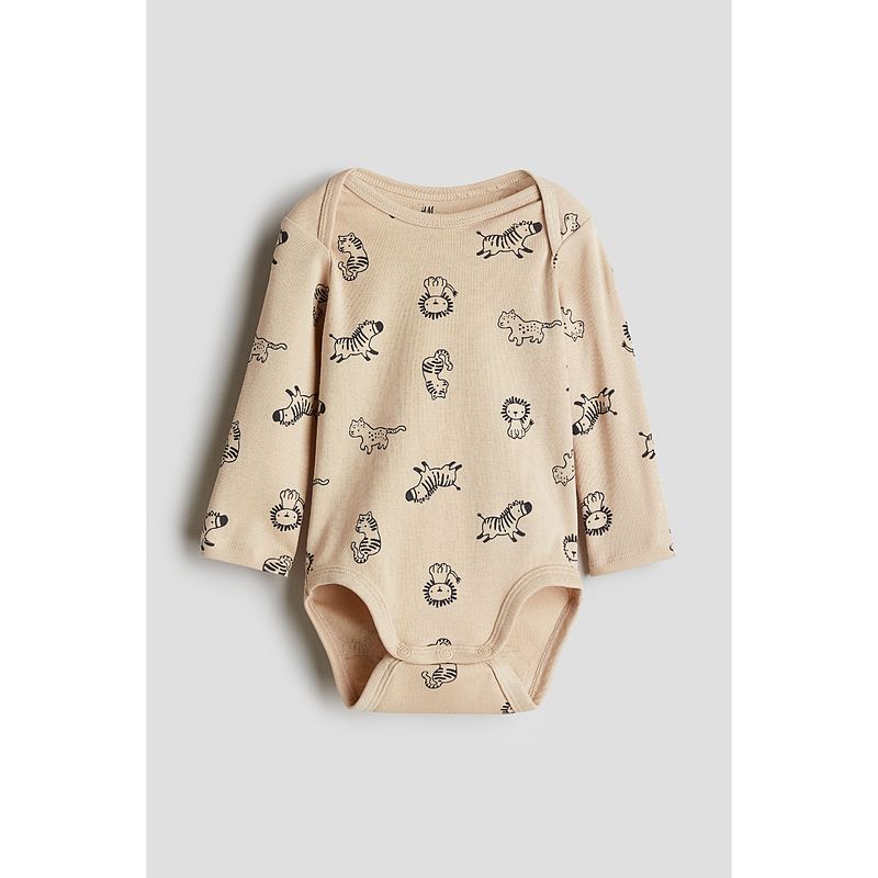 

HM Детская одежда Малыш Мальчик Малышка Комбинезоны Летний Милый принт Воротник-конверт Ромпер 1259195 Beige/Animal 90/52(1 ½-2Y)