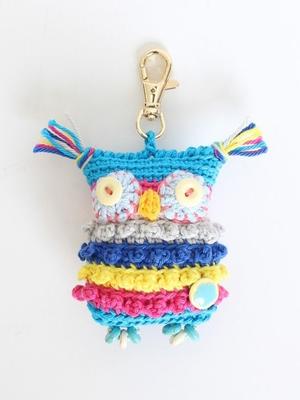 MERRYMOTIVE Owl Fairy Keyring (vivid Skyblue)