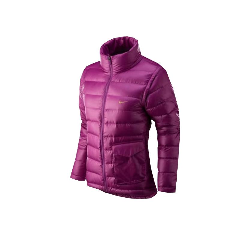Nike Women s Therma-FIT ADV Down-Fill Running Jacket Bold Berry Purple Stand Collar For Women 446411-551 S