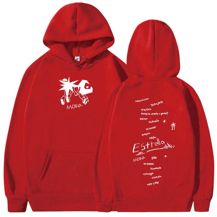 Rapper Mora Tour 2025 Print Hoodie Men Women Fans Clothing Fashion Oversized Sweatshirt Casual Retro Long Sleeve Pullover Hooded