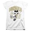 Disney Womens/Ladies Mickey Mouse Laurel Football T-Shirt
