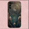 Dreamcatcher Feather Phone Case For Samsung S25,S24,S21,S22,S23,S30,Ultra,S20,Plus,Fe,Lite,Note,10,9,5G Black Cover
