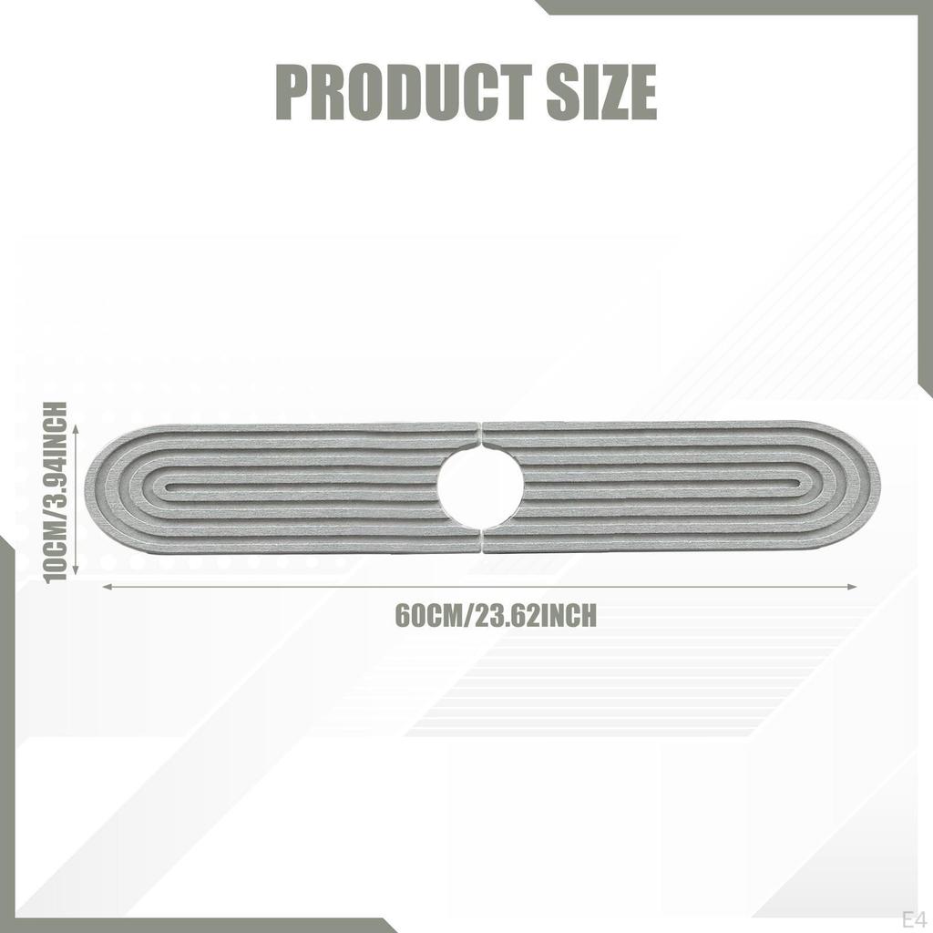 Faucet Mat for Kitchen Sink, Reusable Water Absorbent Counter Protector Home and Restaurant