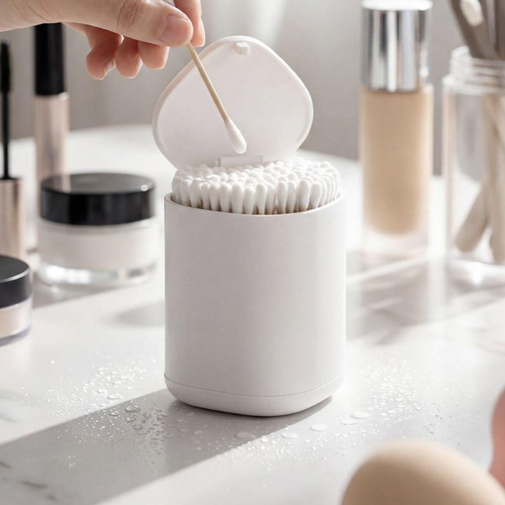 Push Type Cotton Swab Holder Automatic Lifting Plastic Toothpick Stand Restaurant Use