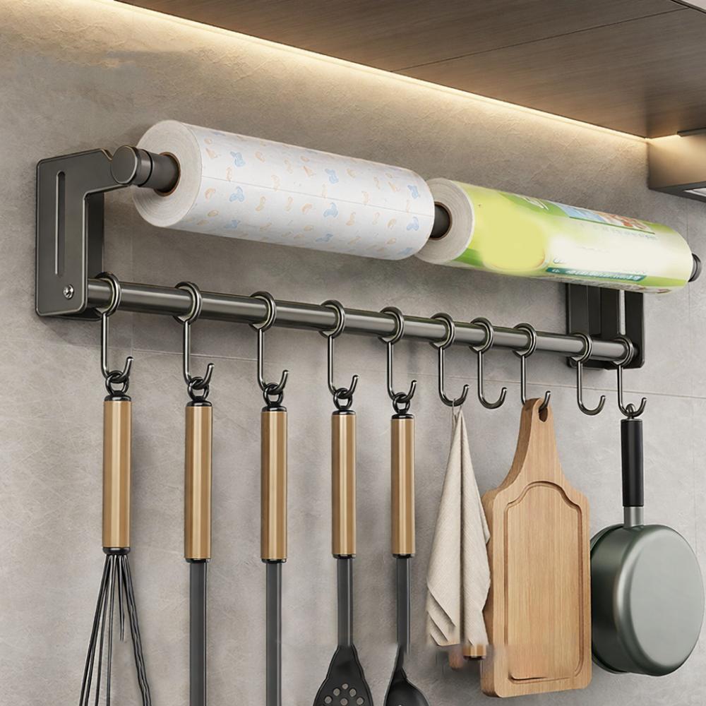 Stainless Steel Utensil Storage Rack Wall Mounted Spoon Ladle Holder  Kitchen Storage