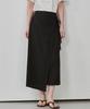 MALOUPE 3115 Crinkle Wrap Skirt (Black)