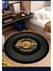 Vinyl Record Round Floor Mat for Computer Chair - Non-Slip, Dirt-Resistant Living Room and Coffee Table Rug.