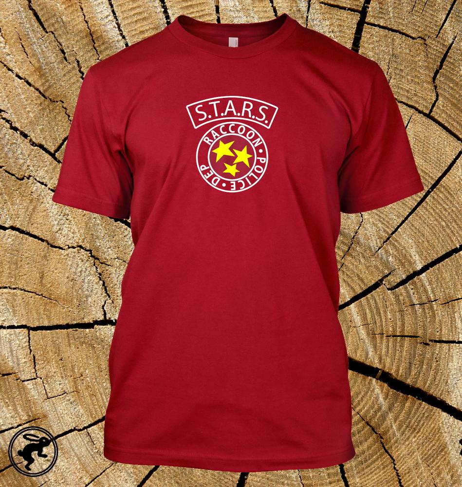 Raccoon City Police Departunisext Stars Resident Evil T Shirt Video Game Tv Tee