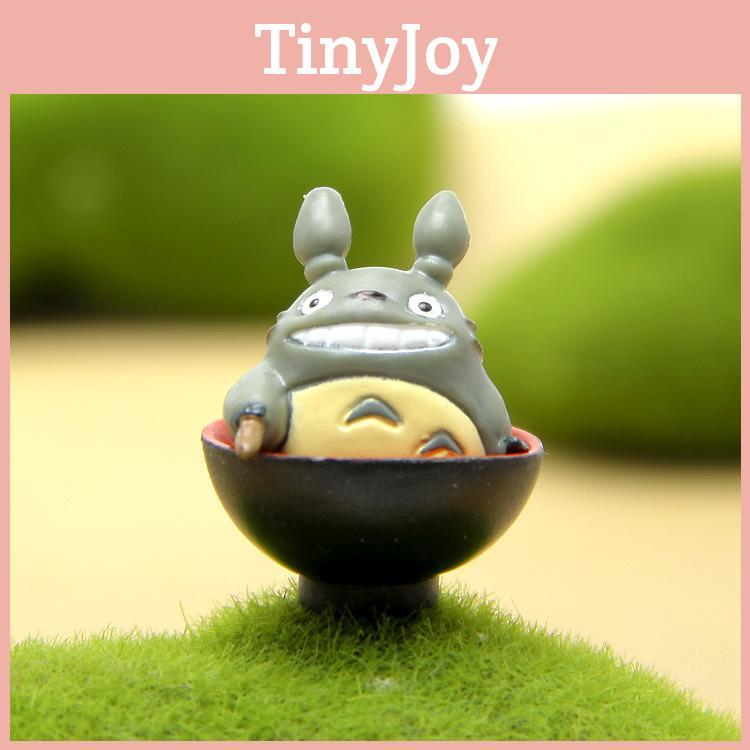Cartoon Tea Cute Drinking Totoro Mini Model For Micro Landscape Prop Decoration