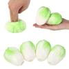 Simulation Vegetable Stress Relief Toy Slow Rebound Chinese Cabbage Carrot White Radish Fidget Squeeze Toy