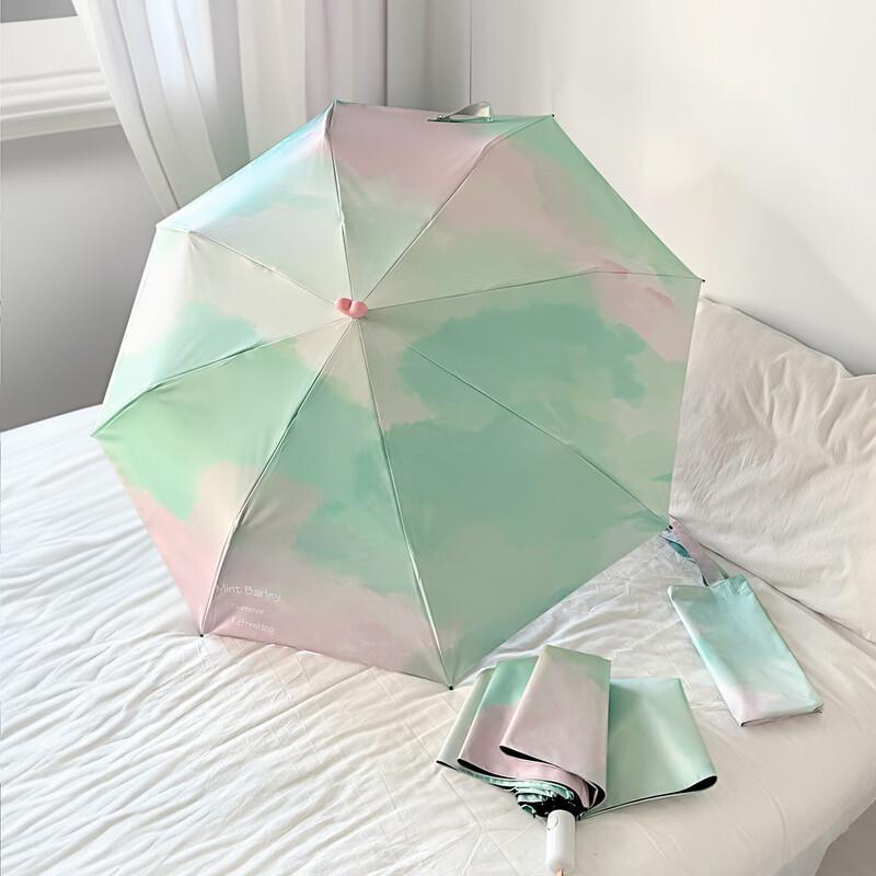 

Mint Guava Automatic Folding Umbrella Automatic Three-Fold
