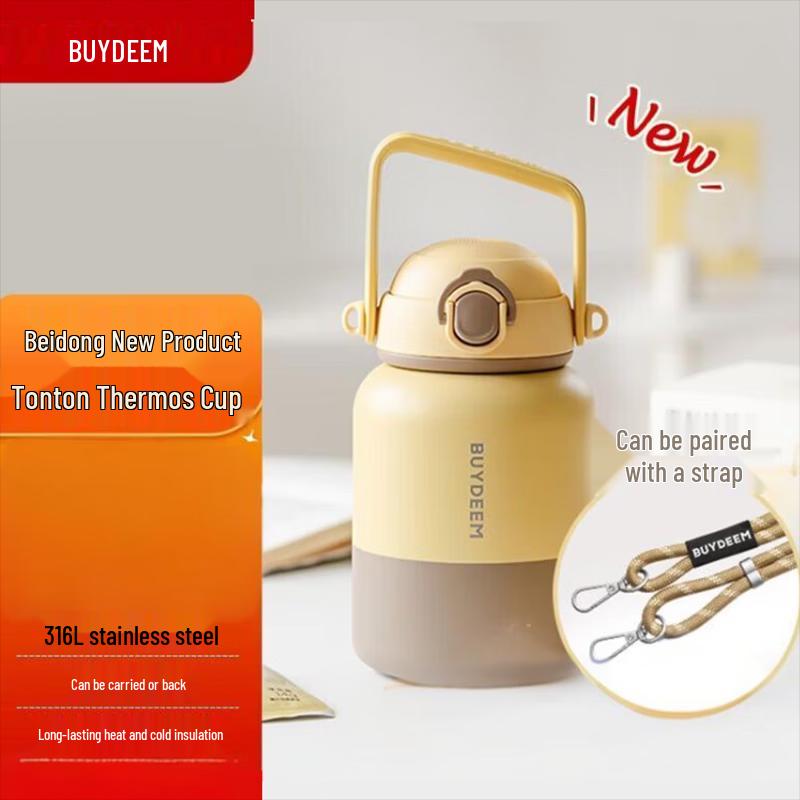 Buydeem 800ml Insulated Portable Water Bottle