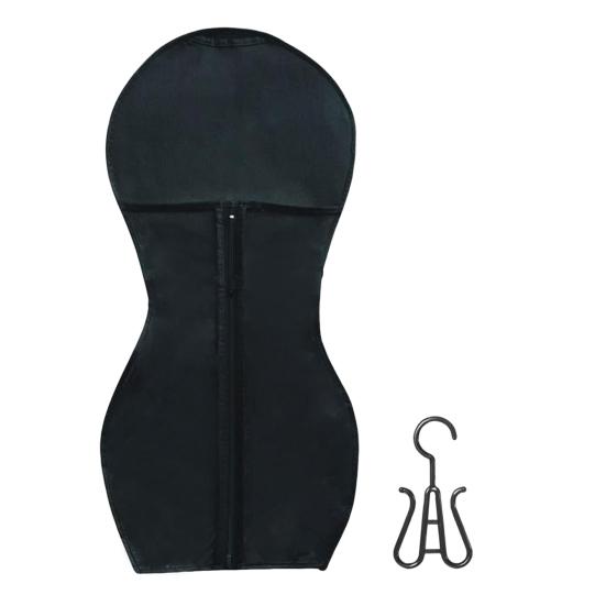 Non-woven Fabric Wig Storage Bag with Hanger Hair Extension Accessories Holder Portable Travel Dust-proof Zipper Wig Organizer Pouch
