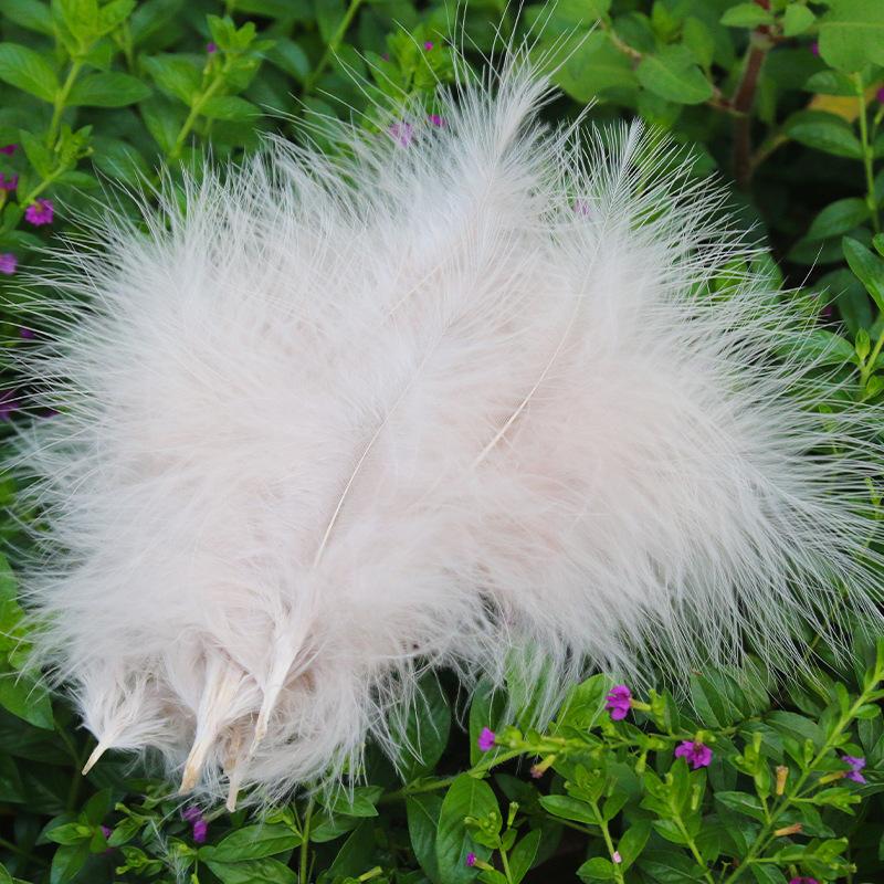 50Pcsdiy Color Feather Full Fleece Turkey Feather Clothing Antique Headdress Pet Toy Handicraft Decoration