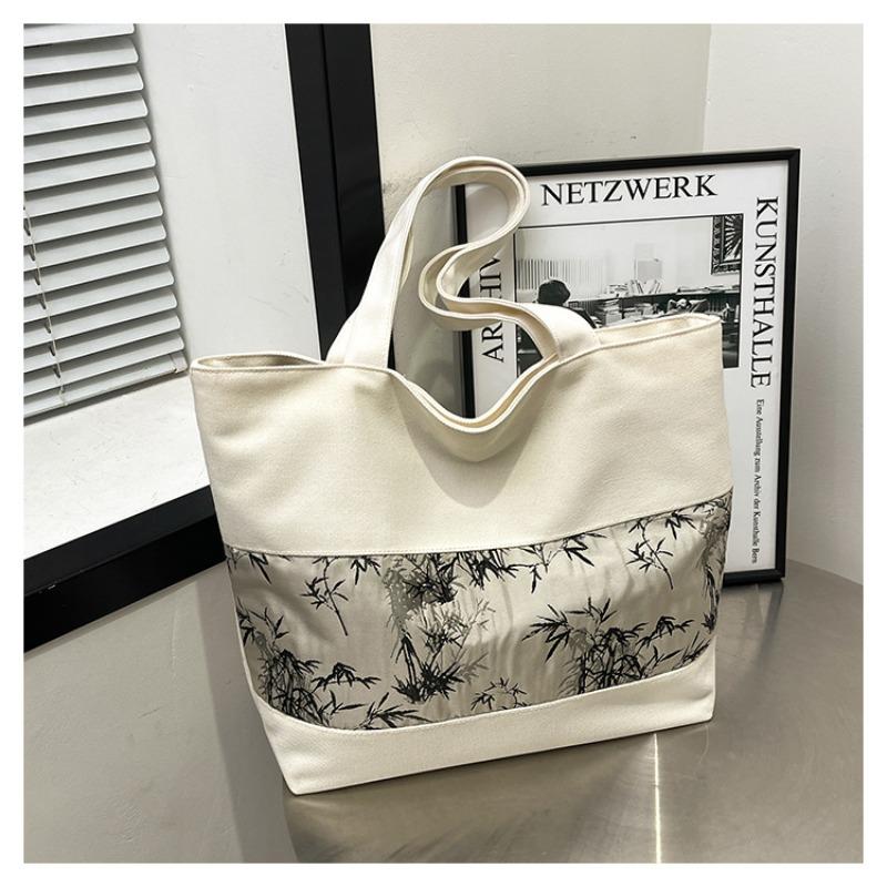 Bag Handheld Girl Spring New Versatile Canvas Bag Large Capacity Tote Bag