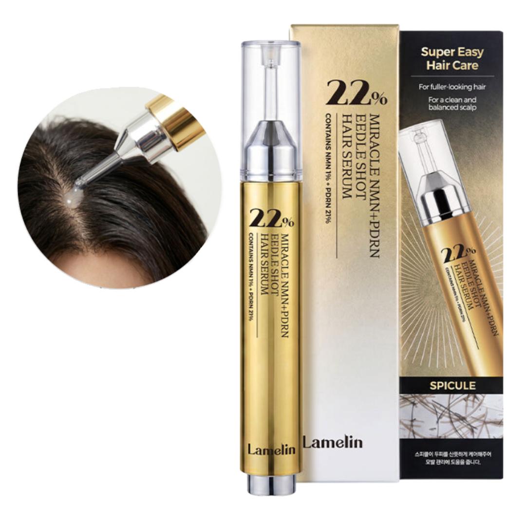 

[LAMELIN] Miracle NMN+PDRN Eedle Shot Hair Serum 22% 15ml