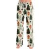 Women's Casual Christmas Print Loose Fit Pajama Pants for Home Sleepwear