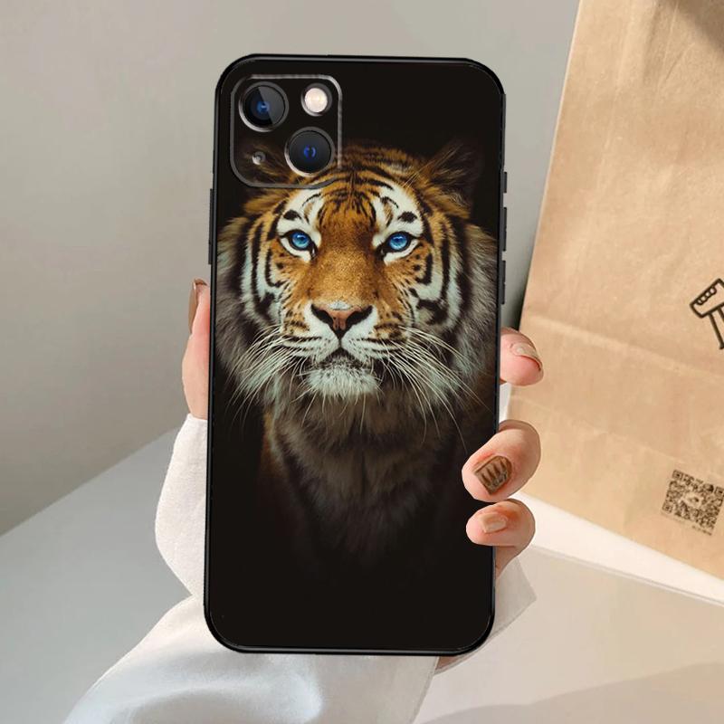 Animal Tiger Phone Case For iPhone 17 Air 16 15 14 13 12 11 Pro Max 12 13 mini 15 16 Plus 16e Cover Coque