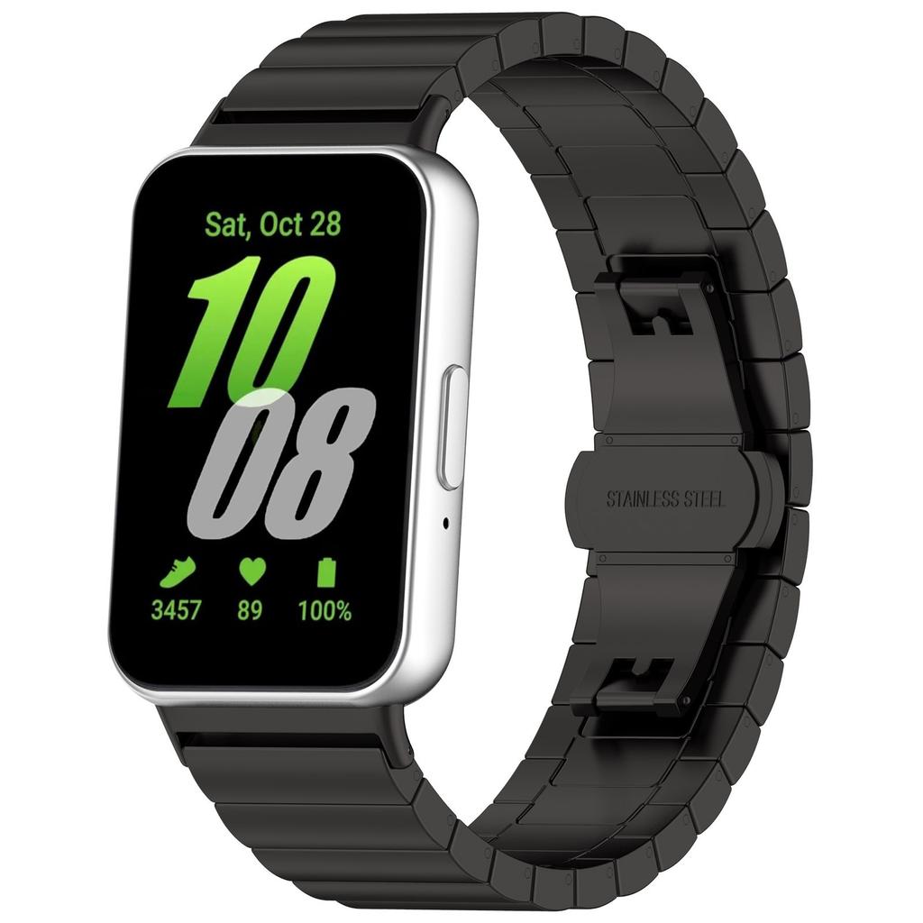 Kovový řemínek pro Samsung Galaxy Fit 3 Nerezová ocel Vyměnitelný náramek pro Samsung Galaxy Fit 3 Příslušenství pro chytrý náramek