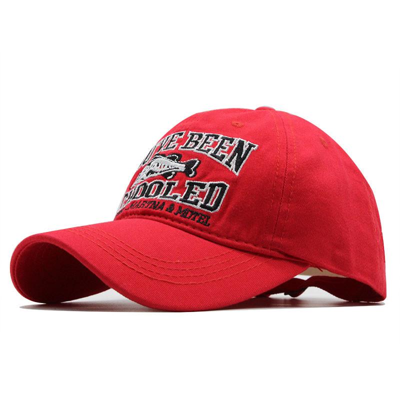 Cotton 3D Shark Large Letter Three Dimensional Embroidery Adjustable Lightweight Breathable Sun Cap Baseball Cap Adjustable красный