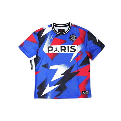 Paris Saint-Germain Mesh Short Sleeve T-Shirt Men Tops Cobalt-Blue BV2027-445