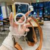 Strap Magnetic Case For Xiaomi Mi 14T 13T Redmi Note 14 Pro 13 POCO X6 M6 Pro Magsafe Shockproof Crossbody Lanyard Clear Cover