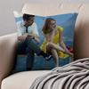 Romantic American Movie LLa La Land Cushion Cover Pillowcase Antidustmite Invisible Zipper Short Plush Sofa Cushion