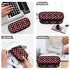Pencil Case Smooth Zipper High Capacity Wear Resistant Polyester with Main Compartment Mesh Pocket and Pen Slots for Boys Girls