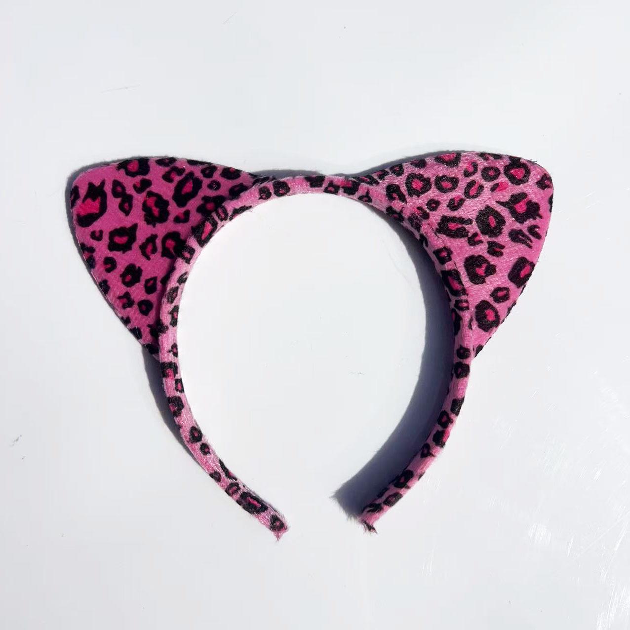 

Cartoon Animal Headwear: Cute Kitten & Tiger Ear Headbands, 3-Piece Set