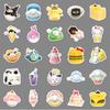 50pcs Waterproof 3D Sanrio Pompompurin Food Stickers for Bullet Journals and Resin Crafts