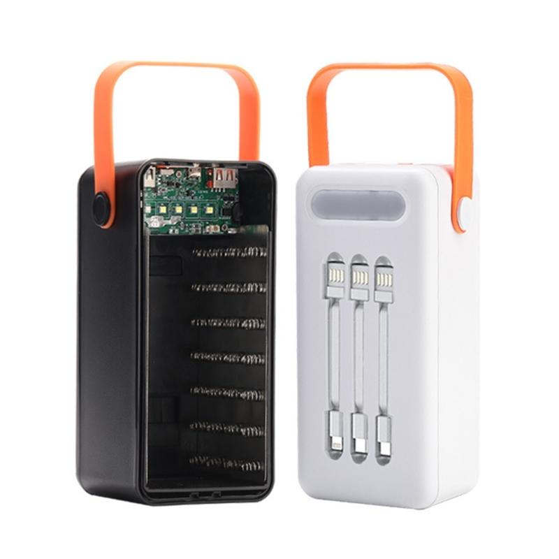 (Ne pas inclure la batterie) Boîtier de Rangement pour Batteries 35 Emplacements DIY 35 Sections Tête Plate 18650 Boîtier Coques pour Chargeur