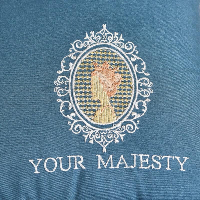 Manya Home Embroidered Cloud Soft 2-in-1 Pillow Blanket