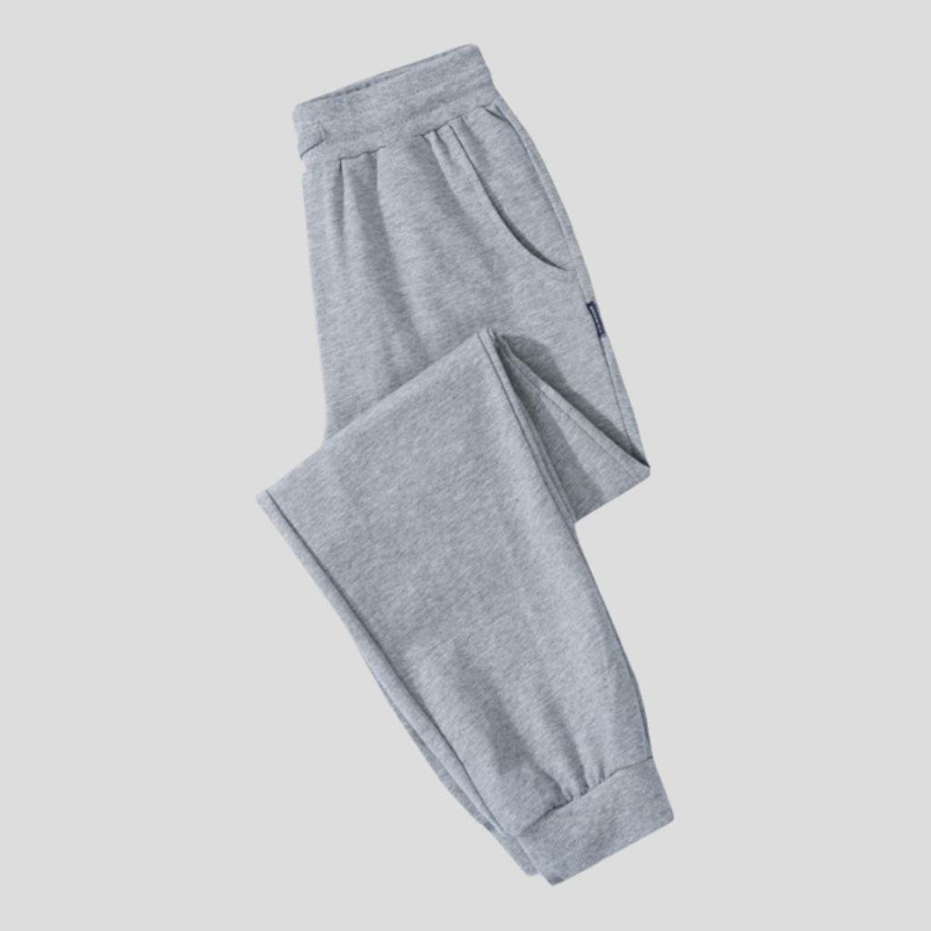 Kinder-verdickte Marineblau, Schwarz und Grau Sporthosen mit Bündchen - Unisex Schuluniform für Jungen und Mädchen (Frühling Herbst)