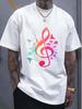 Cotton Shirt Musical Instrument Treble Clef Bird Music T-shirt