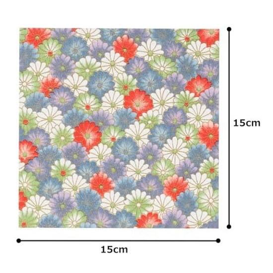 Washi Kawa Sumi Chiyogami Yuzen 1515cm 15 designs15 sheets E set